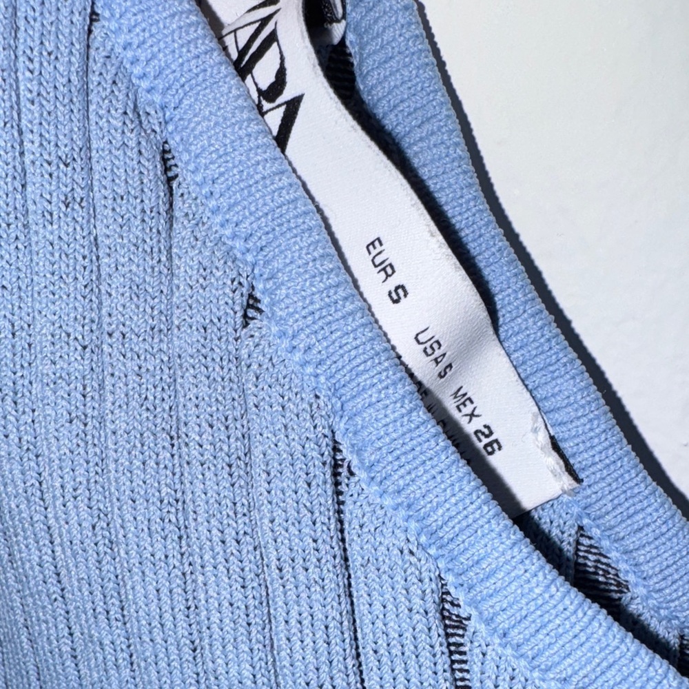 ZARA Linen Blend Knit One-Shoulder Sweater